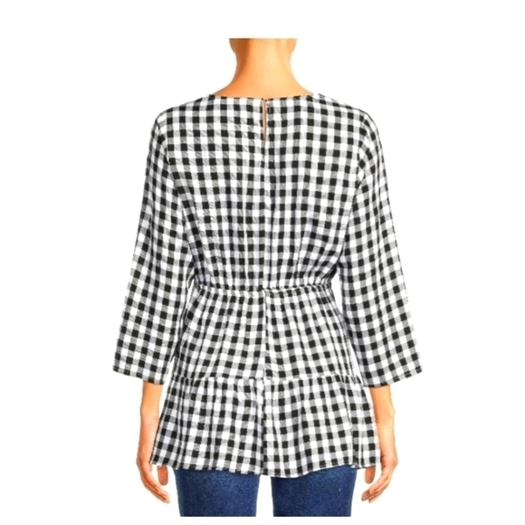 Time and Tru Maternity top Black and white large 12-14 NWT - Picture 6 of 13